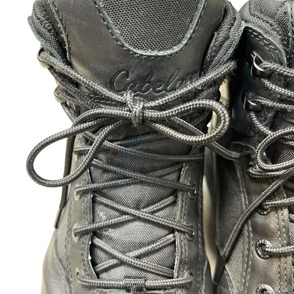 Cabela\'s Dry Plus Waterproof Lace-Up Combat Boots Shoe Mens 9.5D Black main image 9